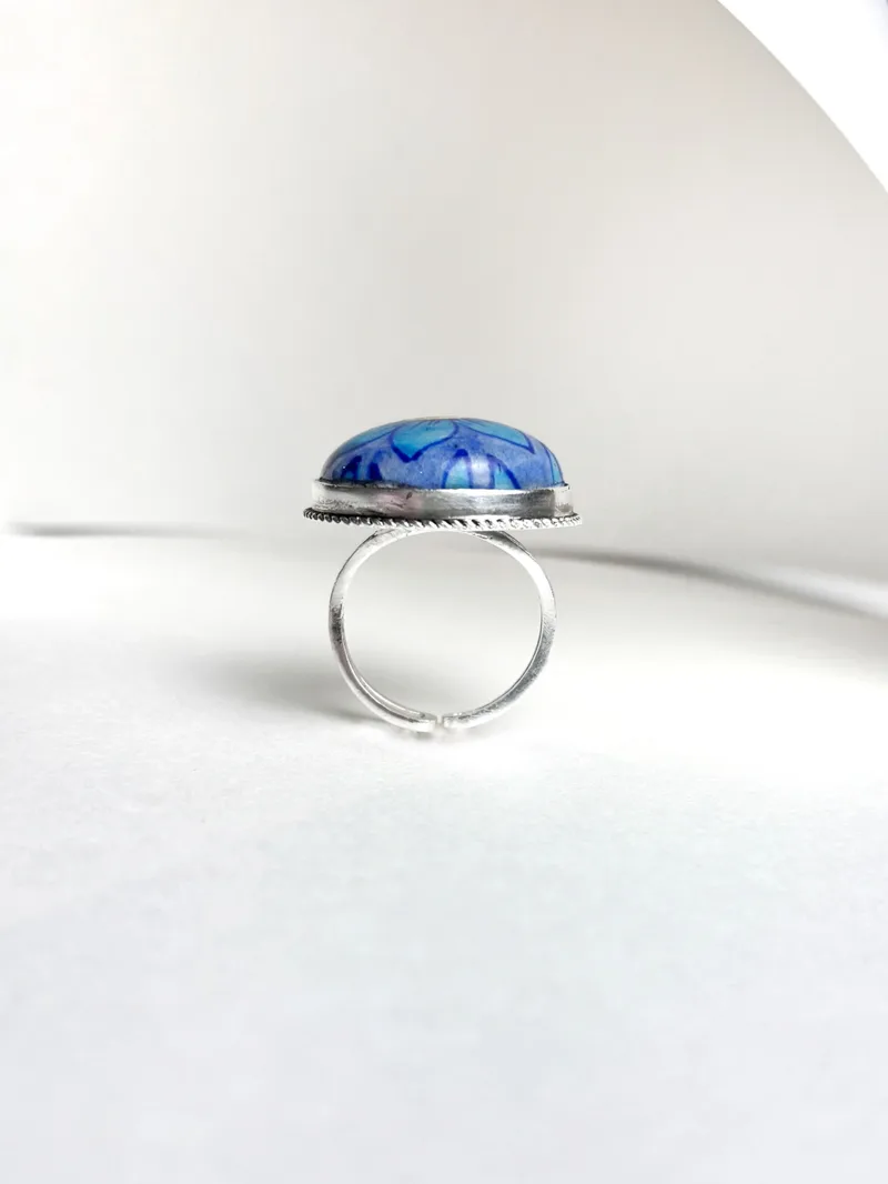Blue Bloom ring